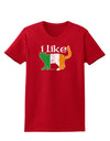 I Like Irish Cat Silhouette Womens Dark T-Shirt by TooLoud-Womens T-Shirt-TooLoud-Red-X-Small-Davson Sales