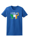 I Like Irish Cat Silhouette Womens Dark T-Shirt by TooLoud-Womens T-Shirt-TooLoud-Royal-Blue-X-Small-Davson Sales