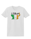 I Like Irish Cat Silhouette Womens T-Shirt by TooLoud-Womens T-Shirt-TooLoud-White-X-Small-Davson Sales