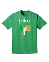 I Like Irish Rooster Silhouette Adult Dark T-Shirt by TooLoud-Mens T-Shirt-TooLoud-Kelly-Green-Small-Davson Sales