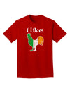 I Like Irish Rooster Silhouette Adult Dark T-Shirt by TooLoud-Mens T-Shirt-TooLoud-Red-Small-Davson Sales