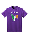 I Like Irish Rooster Silhouette Adult Dark T-Shirt by TooLoud-Mens T-Shirt-TooLoud-Purple-Small-Davson Sales