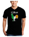 I Like Irish Rooster Silhouette Adult Dark V-Neck T-Shirt by TooLoud-Mens V-Neck T-Shirt-TooLoud-Black-Small-Davson Sales