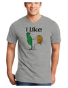 I Like Irish Rooster Silhouette Adult V-Neck T-shirt by TooLoud-Mens V-Neck T-Shirt-TooLoud-HeatherGray-Small-Davson Sales