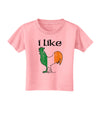 I Like Irish Rooster Silhouette Toddler T-Shirt by TooLoud-Toddler T-Shirt-TooLoud-Candy-Pink-2T-Davson Sales