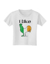 I Like Irish Rooster Silhouette Toddler T-Shirt by TooLoud-Toddler T-Shirt-TooLoud-White-2T-Davson Sales