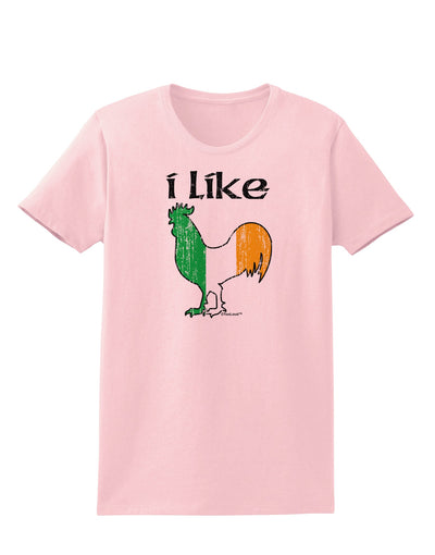 I Like Irish Rooster Silhouette Womens T-Shirt by TooLoud-Womens T-Shirt-TooLoud-PalePink-X-Small-Davson Sales