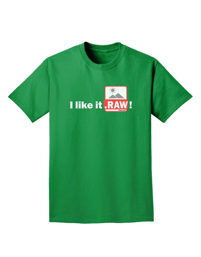 I Like It RAW Adult Dark T-Shirt-Mens T-Shirt-TooLoud-Kelly-Green-Small-Davson Sales