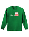 I Like It RAW Adult Long Sleeve Dark T-Shirt-TooLoud-Kelly-Green-Small-Davson Sales