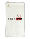 I Like It RAW Micro Terry Gromet Golf Towel 16 x 25 inch by TooLoud-Golf Towel-TooLoud-White-Davson Sales