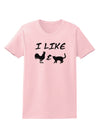 I Like Rooster & Cat Silhouette Womens T-Shirt by TooLoud-Womens T-Shirt-TooLoud-PalePink-X-Small-Davson Sales