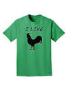 I Like Rooster Silhouette - Funny Adult Dark T-Shirt by TooLoud-Mens T-Shirt-TooLoud-Kelly-Green-Small-Davson Sales