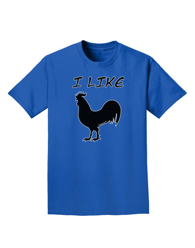 I Like Rooster Silhouette - Funny Adult Dark T-Shirt by TooLoud-Mens T-Shirt-TooLoud-Royal-Blue-Small-Davson Sales