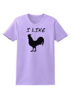 I Like Rooster Silhouette - Funny Womens T-Shirt by TooLoud-Womens T-Shirt-TooLoud-Lavender-X-Small-Davson Sales