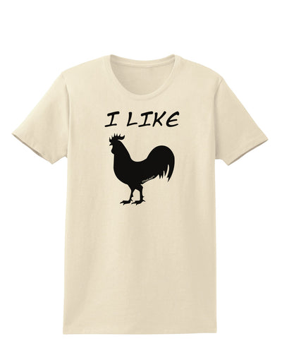 I Like Rooster Silhouette - Funny Womens T-Shirt by TooLoud-Womens T-Shirt-TooLoud-Natural-X-Small-Davson Sales