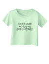 I Like to Drink and Pass Out Just Like My Dad Infant T-Shirt-Infant T-Shirt-TooLoud-Light-Green-06-Months-Davson Sales