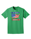 I Love America Adult Dark T-Shirt-Mens T-Shirt-TooLoud-Kelly-Green-Small-Davson Sales