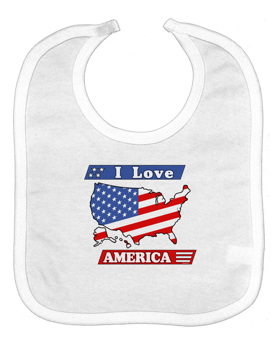 I Love America Baby Bib