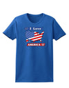 I Love America Womens Dark T-Shirt-TooLoud-Royal-Blue-X-Small-Davson Sales