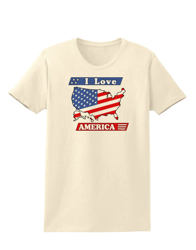 I Love America Womens T-Shirt-Womens T-Shirt-TooLoud-Natural-X-Small-Davson Sales