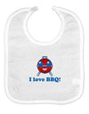 I Love BBQ Baby Bib