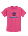 I Love BBQ Childrens Dark T-Shirt-Childrens T-Shirt-TooLoud-Sangria-X-Small-Davson Sales