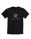 I Love BBQ Childrens Dark T-Shirt-Childrens T-Shirt-TooLoud-Black-X-Small-Davson Sales