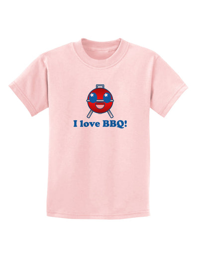 I Love BBQ Childrens T-Shirt-Childrens T-Shirt-TooLoud-PalePink-X-Small-Davson Sales