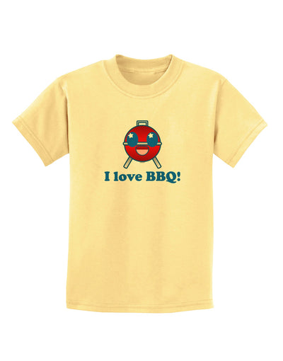 I Love BBQ Childrens T-Shirt-Childrens T-Shirt-TooLoud-Daffodil-Yellow-X-Small-Davson Sales