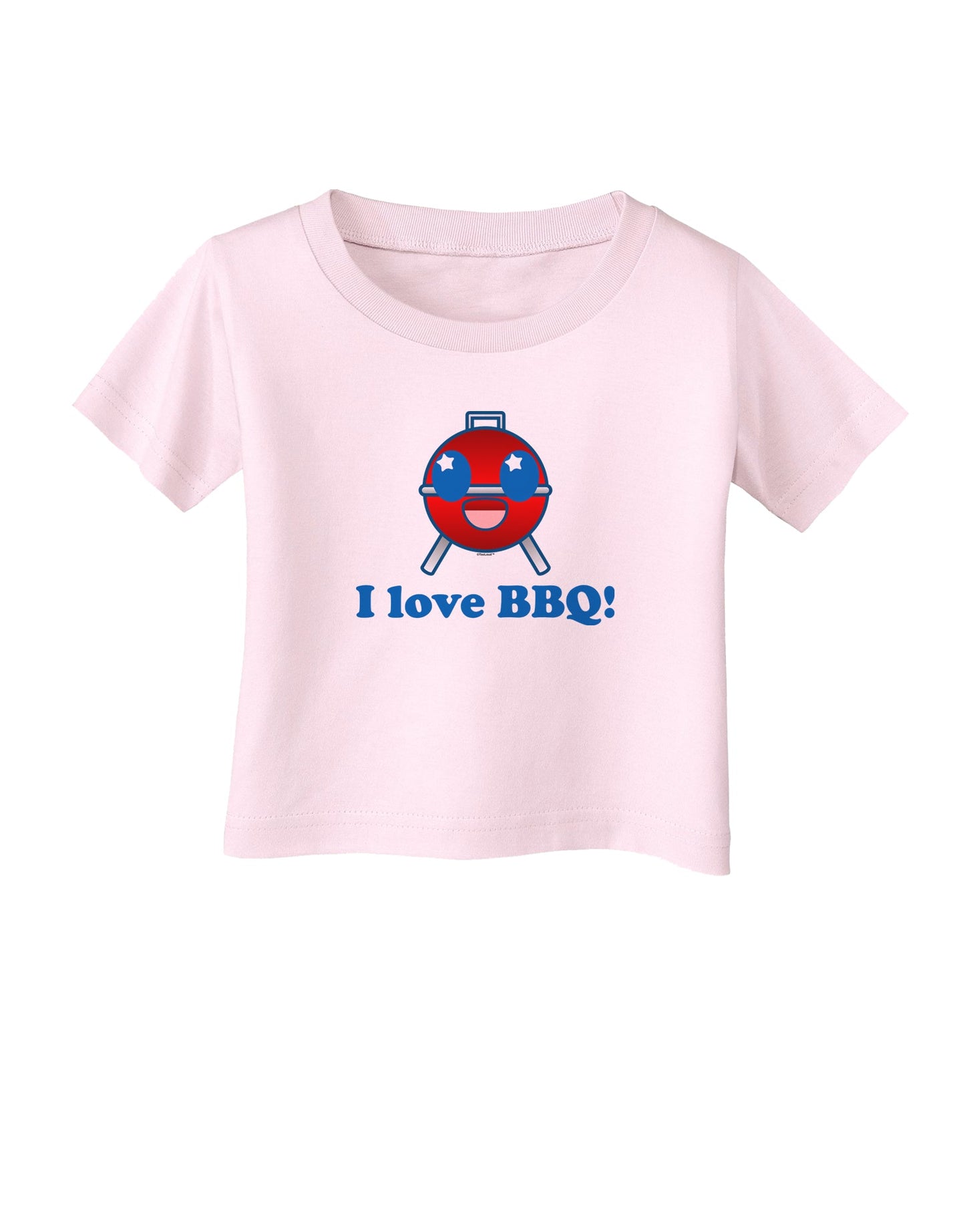 I Love BBQ Infant T-Shirt-Infant T-Shirt-TooLoud-Light-Pink-06-Months-Davson Sales