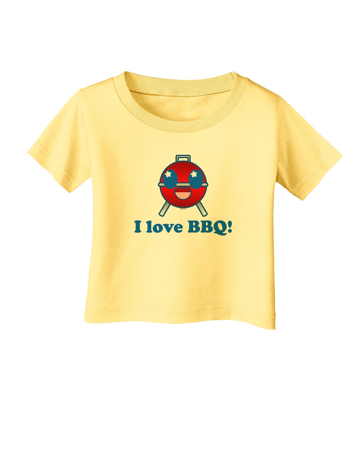 I Love BBQ Infant T-Shirt-Infant T-Shirt-TooLoud-Daffodil-Yellow-06-Months-Davson Sales