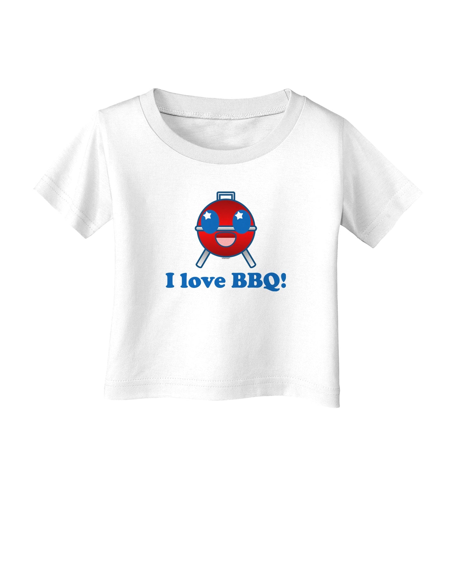 I Love BBQ Infant T-Shirt-Infant T-Shirt-TooLoud-White-06-Months-Davson Sales