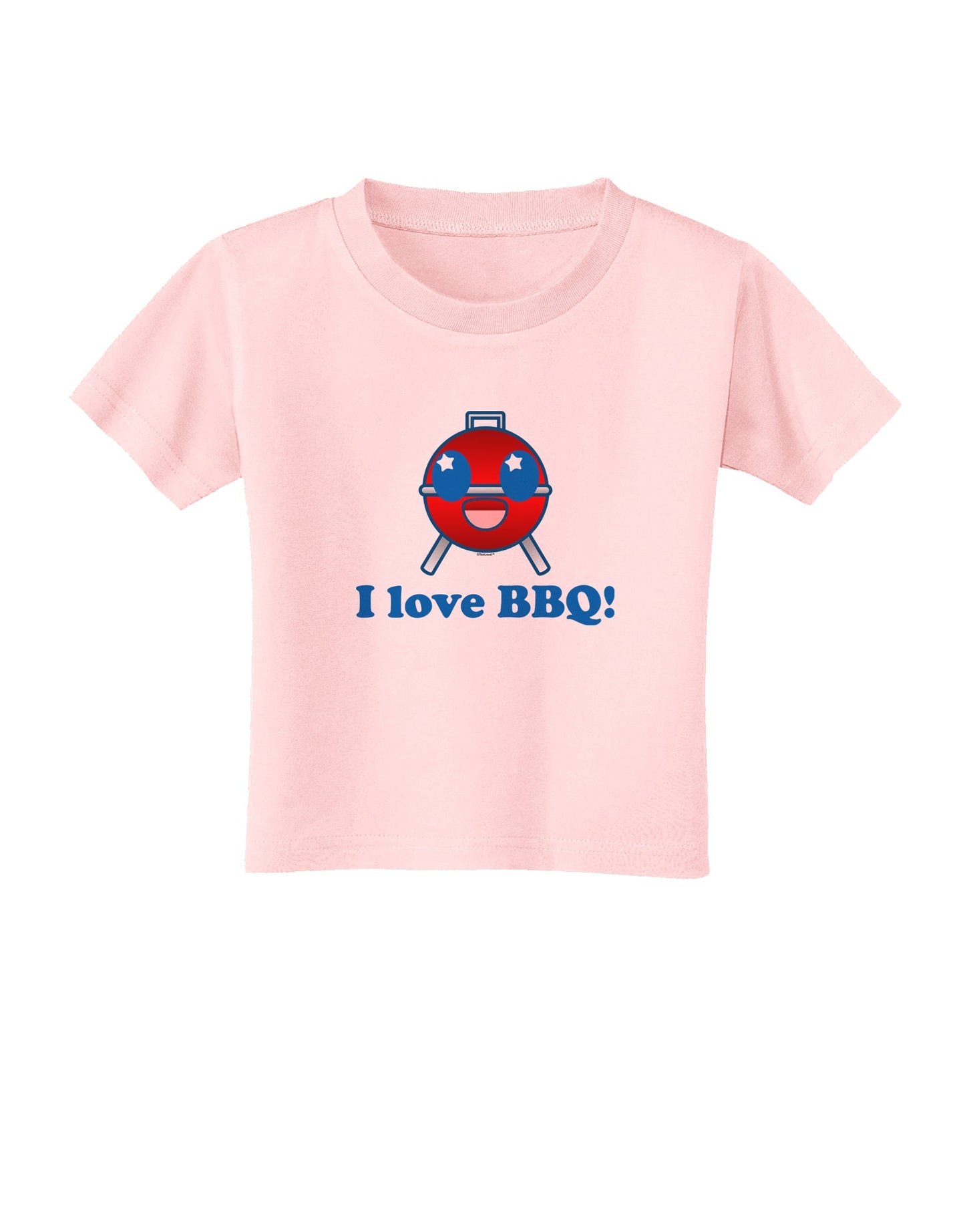 I Love BBQ Toddler T-Shirt-Toddler T-Shirt-TooLoud-Light-Pink-2T-Davson Sales