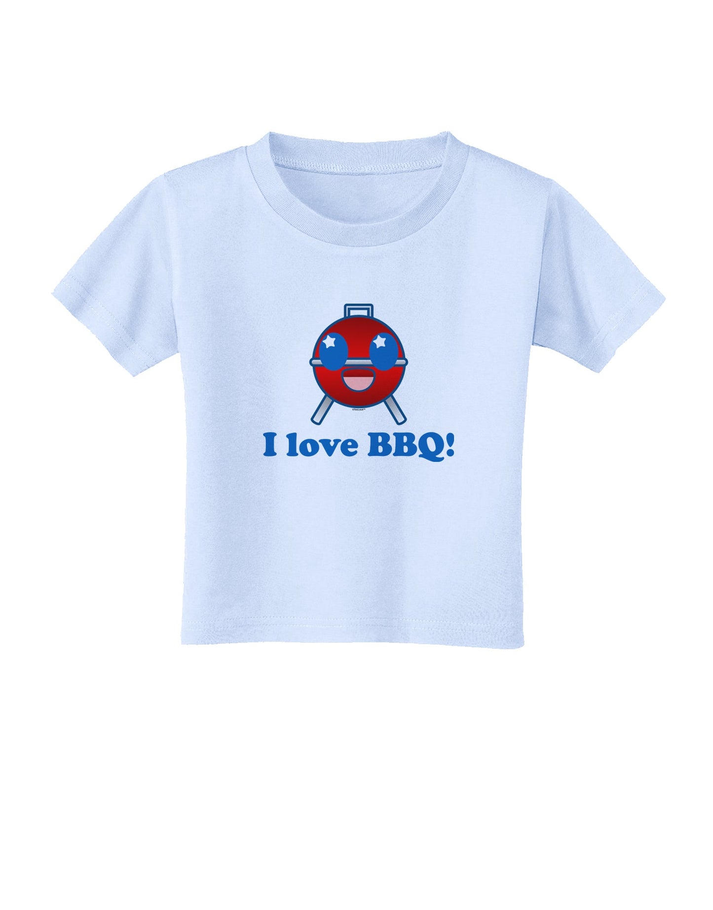 I Love BBQ Toddler T-Shirt-Toddler T-Shirt-TooLoud-Light-Blue-2T-Davson Sales