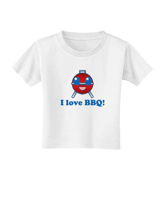 I Love BBQ Toddler T-Shirt-Toddler T-Shirt-TooLoud-White-2T-Davson Sales