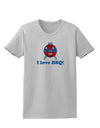 I Love BBQ Womens T-Shirt-Womens T-Shirt-TooLoud-AshGray-X-Small-Davson Sales