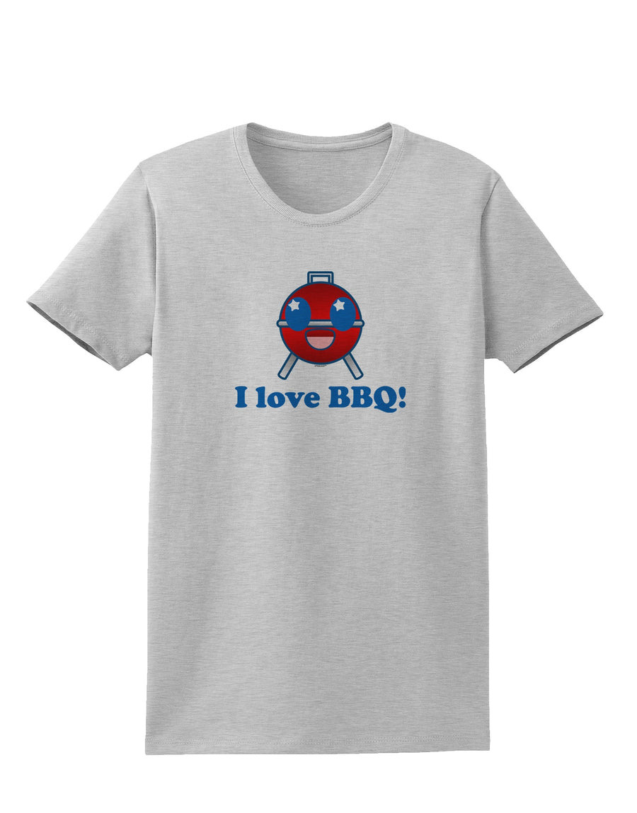 I Love BBQ Womens T-Shirt-Womens T-Shirt-TooLoud-White-X-Small-Davson Sales