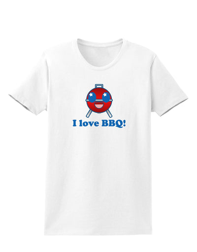 I Love BBQ Womens T-Shirt-Womens T-Shirt-TooLoud-White-X-Small-Davson Sales