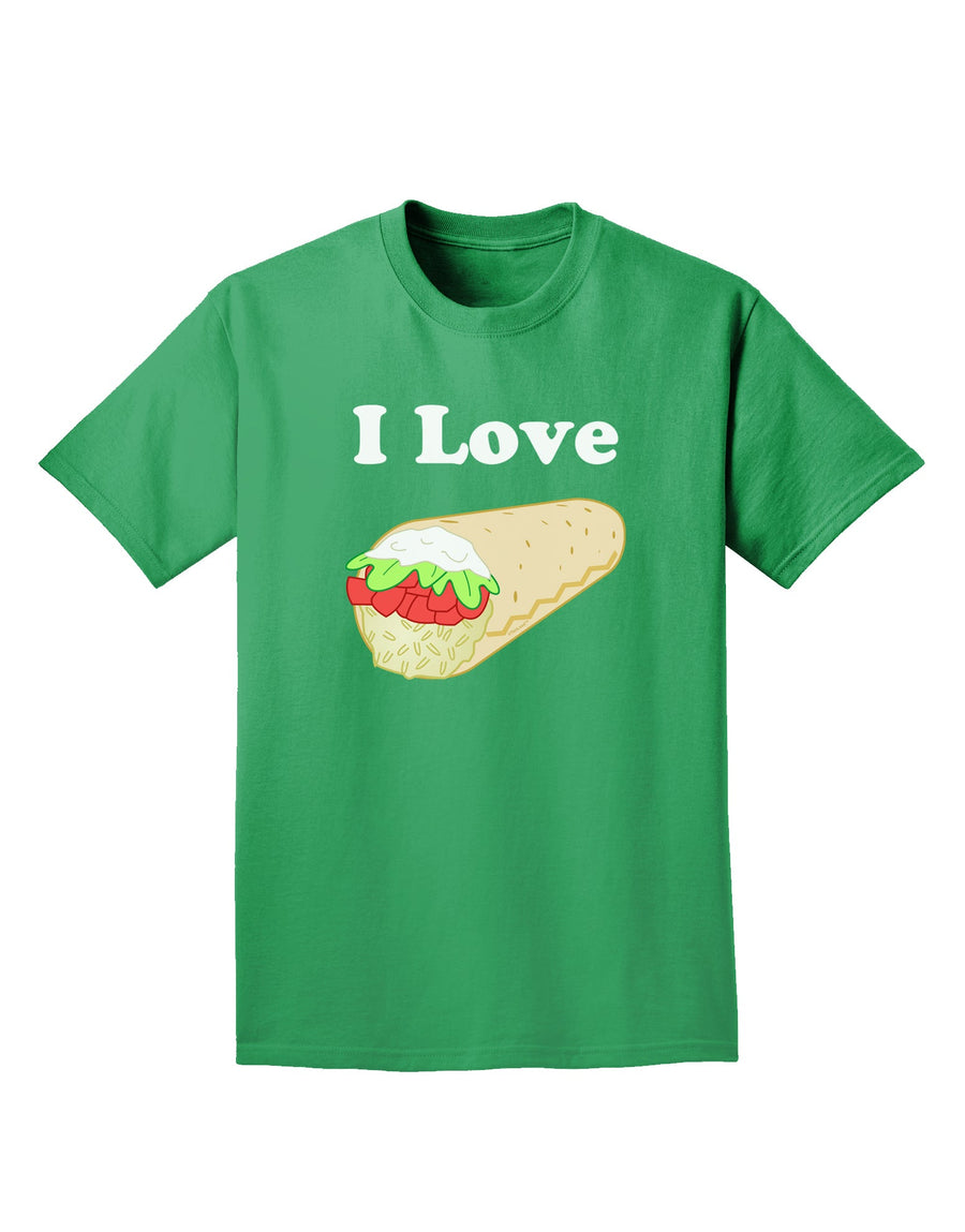 I Love Burritos - Funny Food Adult Dark T-Shirt-Mens T-Shirt-TooLoud-Purple-Small-Davson Sales