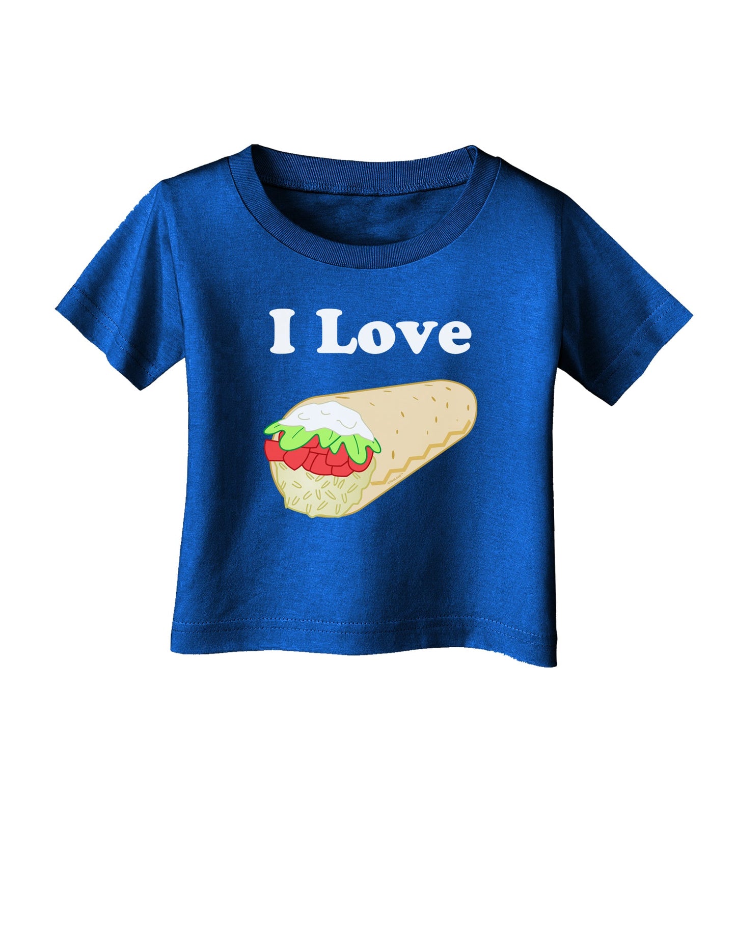 I Love Burritos - Funny Food Infant T-Shirt Dark-Infant T-Shirt-TooLoud-Red-06-Months-Davson Sales