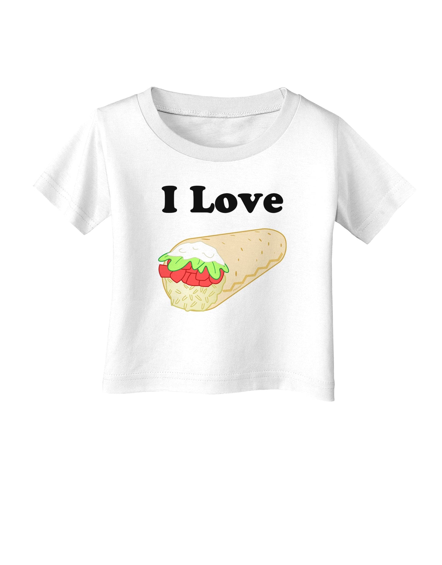 I Love Burritos - Funny Food Infant T-Shirt-Infant T-Shirt-TooLoud-White-06-Months-Davson Sales