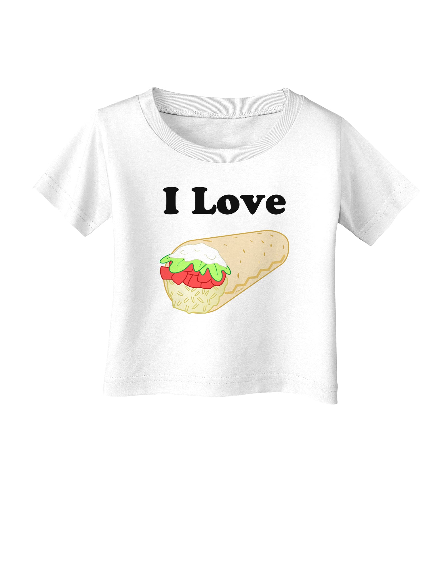 I Love Burritos - Funny Food Infant T-Shirt-Infant T-Shirt-TooLoud-White-06-Months-Davson Sales