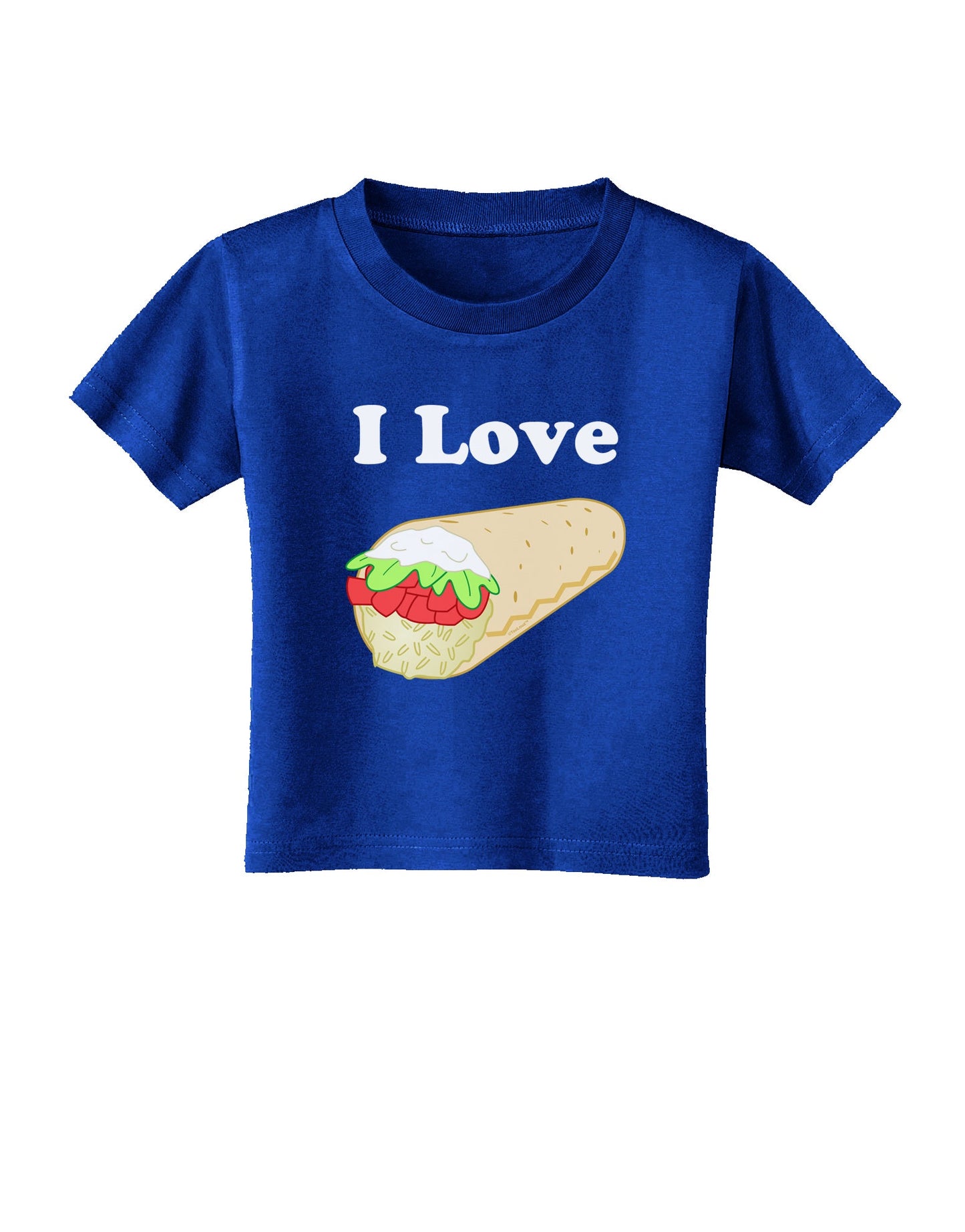 I Love Burritos - Funny Food Toddler T-Shirt Dark-Toddler T-Shirt-TooLoud-Red-06-Months-Davson Sales