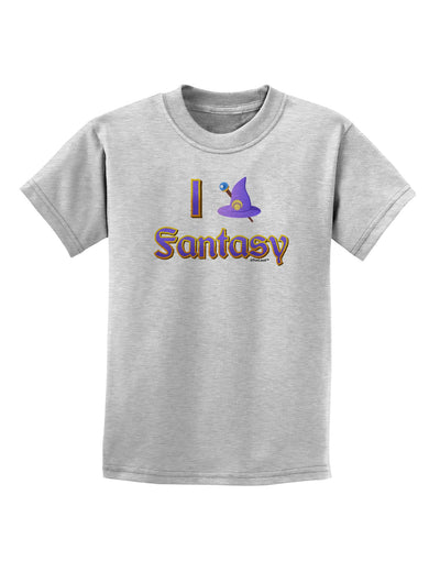 I Love Fantasy Childrens T-Shirt-Childrens T-Shirt-TooLoud-AshGray-X-Small-Davson Sales