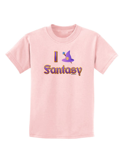 I Love Fantasy Childrens T-Shirt-Childrens T-Shirt-TooLoud-PalePink-X-Small-Davson Sales