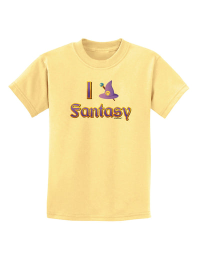 I Love Fantasy Childrens T-Shirt-Childrens T-Shirt-TooLoud-Daffodil-Yellow-X-Small-Davson Sales