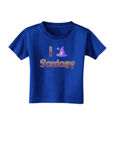 I Love Fantasy Toddler T-Shirt Dark-Toddler T-Shirt-TooLoud-Royal-Blue-2T-Davson Sales