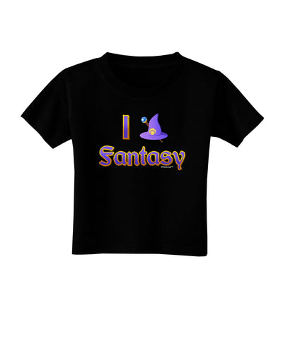 I Love Fantasy Toddler T-Shirt Dark-Toddler T-Shirt-TooLoud-Black-2T-Davson Sales