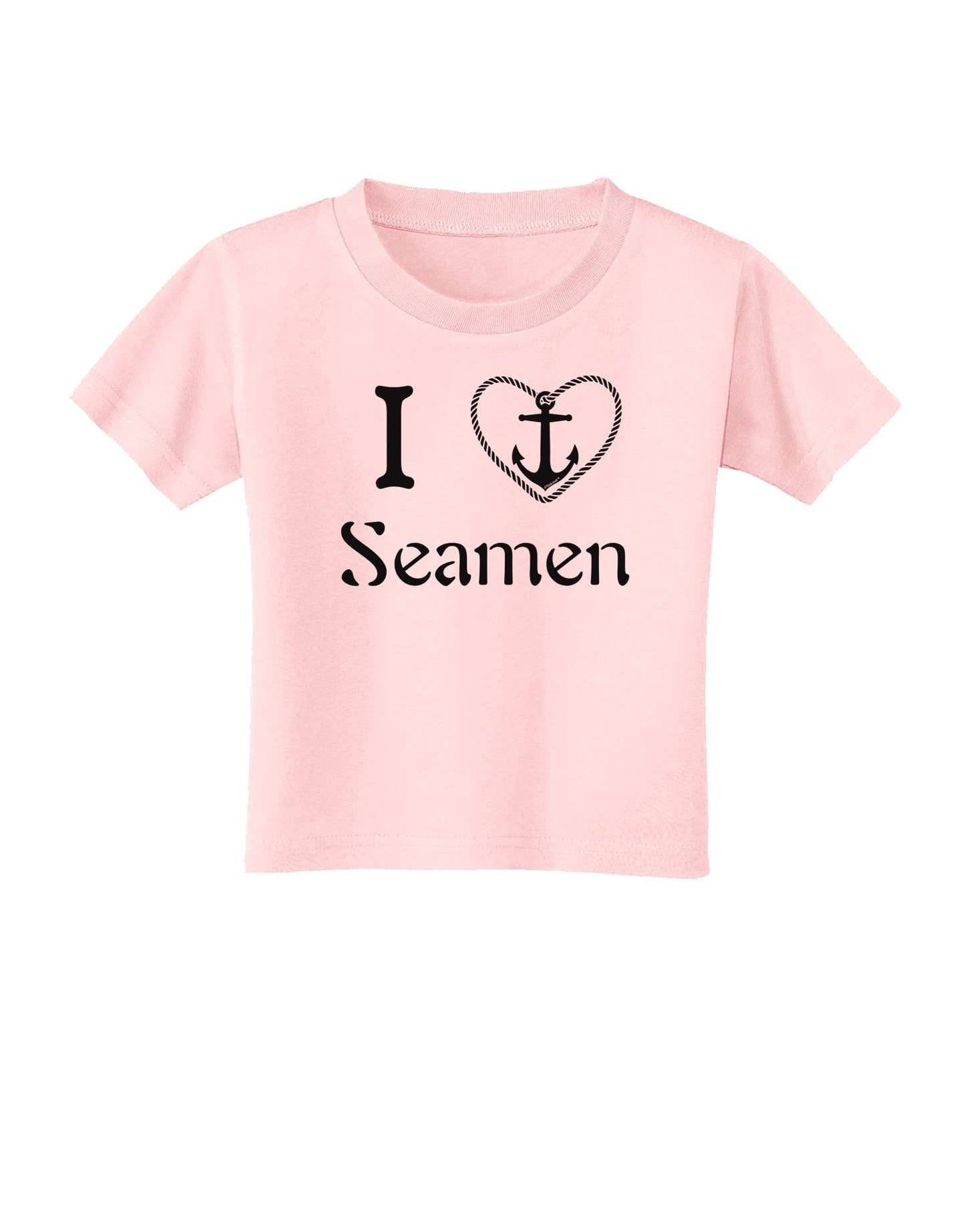 I Love Heart Anchor Seamen Toddler T-Shirt-Toddler T-Shirt-TooLoud-Light-Pink-2T-Davson Sales