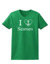 I Love Heart Anchor Seamen Womens Dark T-Shirt-TooLoud-Kelly-Green-X-Small-Davson Sales